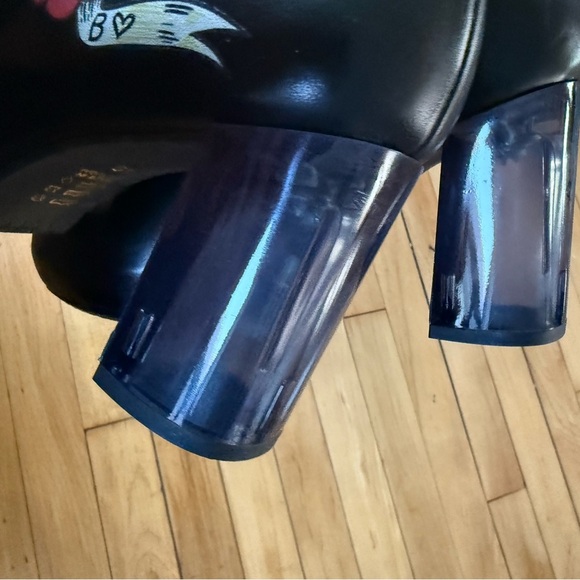 Carpe Diem- Black Tattoo ankle boot- limited Edition - Picture 5 of 7